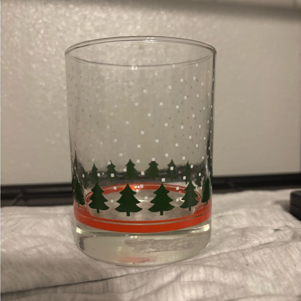 Vintage Libbey Christmas tree glass